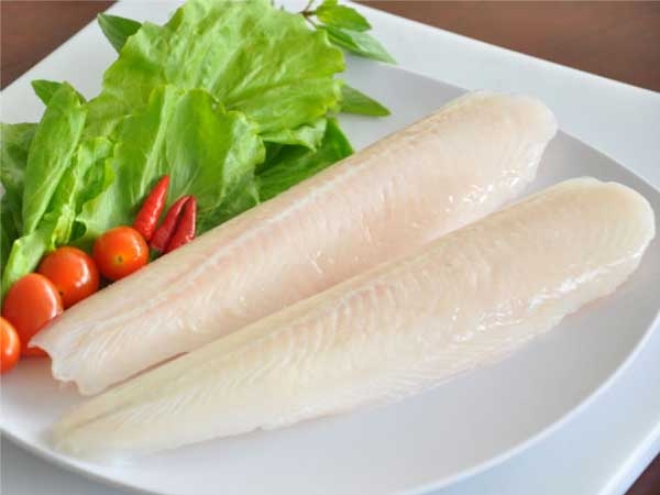 PANGASIUS FILLET FROZEN IN ROLL SHAPE